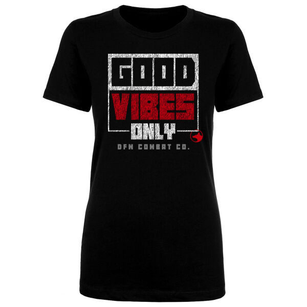 GOOD VIBES ONLY - WOMEN'S FITTED T-SHIRT Thumbnail